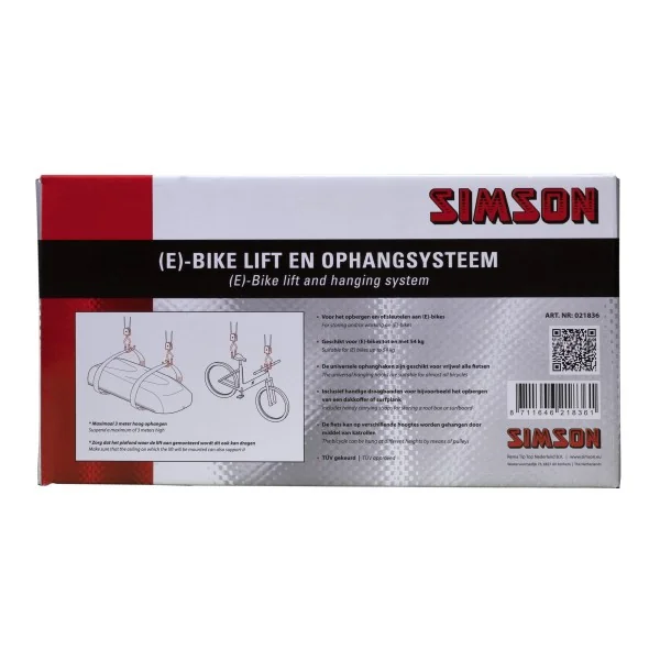 Simson (E)-bike lift en ophangsysteem