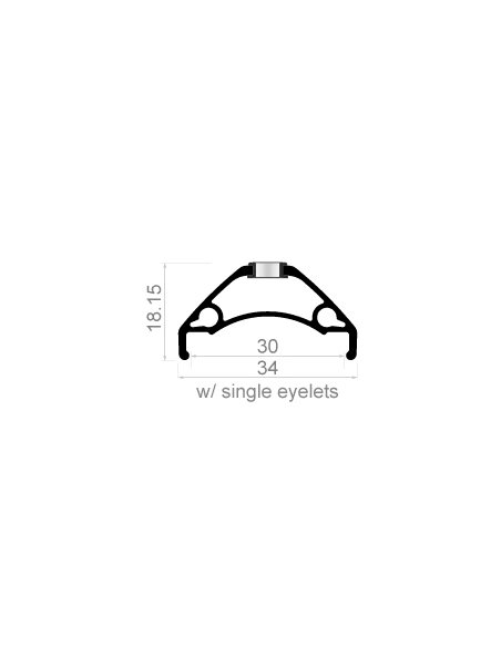 Wielset 29" Rodi TRYP 30 met boost steekas 15x110 en 12x148 - 6 bouts remschijfbevestiging - 8/9/10/11 speed - zwart