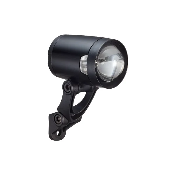 Koplamp Herrmans H-Black Pro dynamo - aan/uit functie - met houder - 200 lumen