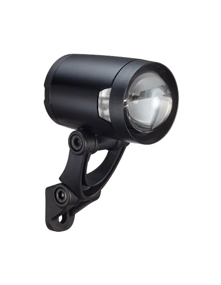 Koplamp Herrmans H-Black Pro dynamo - aan/uit functie - met houder - 200 lumen