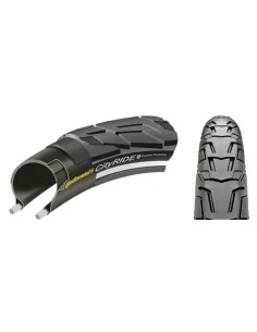 Buitenband Continental Ride City Puncture ProTection 28 x 1.60" / 42-622 - zwart met reflectie