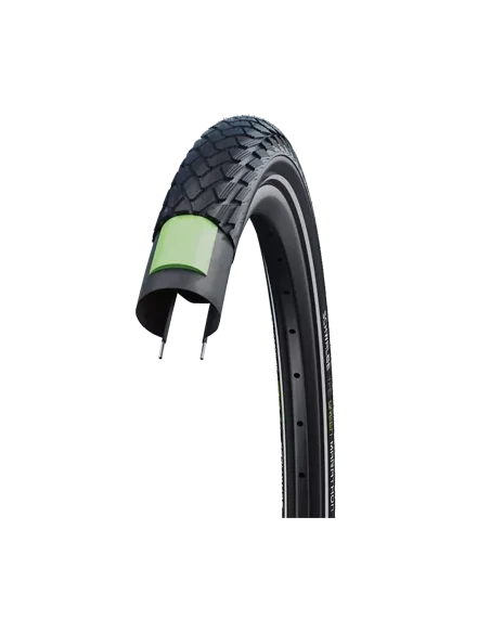 Buitenband Schwalbe Green Marathon GreenGuard 16 x 1.35"/35-349 mm - zwart met reflectie