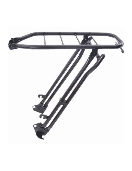 Achterdrager Steco 28" Tour met klapstandaard - zwart glans