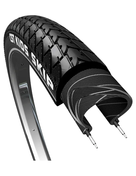 Buitenband CST Skip Kids 16 x 1.75" / 47-305mm - zwart met reflectie