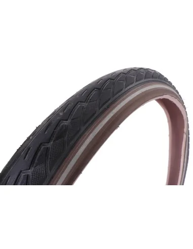 Buitenband Deli Tire 20 x 1.75" / 47-406 - zwart/bruin met reflectie