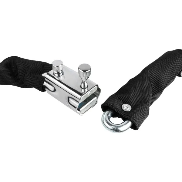 Kettingslot Axa Hawk 100/8 met polyester hoes - zwart