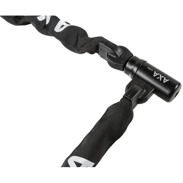Kettingslot Axa Linq ART 2 - 180-9.5 met polyester hoes - zwart