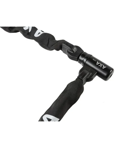 Kettingslot Axa Linq ART 2 - 180-9.5 met polyester hoes - zwart