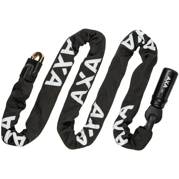 Kettingslot Axa Linq ART 2 - 180-9.5 met polyester hoes - zwart