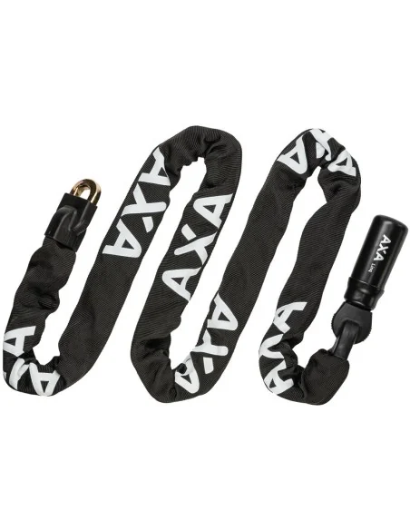 Kettingslot Axa Linq ART 2 - 180-9.5 met polyester hoes - zwart