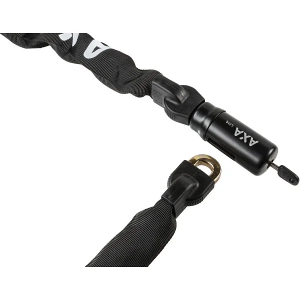 Kettingslot Axa Linq ART 2 - 180-9.5 met polyester hoes - zwart