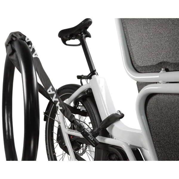 Kettingslot Axa Linq ART 2 - 180-9.5 met polyester hoes - zwart