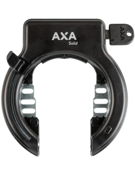 Ringslot Axa Solid Retractable met uitneembare sleutel - zwart