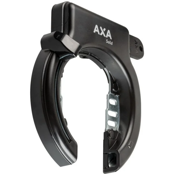 Ringslot Axa Solid Retractable met uitneembare sleutel - zwart