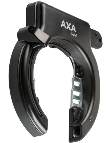 Ringslot Axa Solid Retractable met uitneembare sleutel - zwart