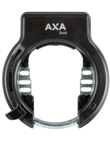 Ringslot Axa Solid Retractable met uitneembare sleutel - zwart