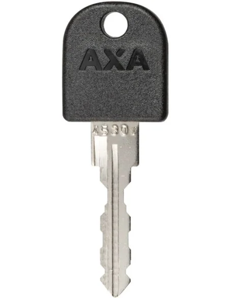 Ringslot Axa Solid Retractable met uitneembare sleutel - zwart