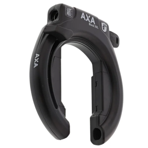 Ringslot Axa Block XXL Retractable - zwart