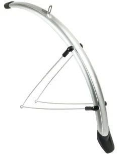 Spatbordset Eurofender Rapido 28" x 46 mm - zilver