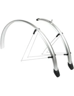 Spatbordset Eurofender Rapido 28" x 46 mm - zilver 2