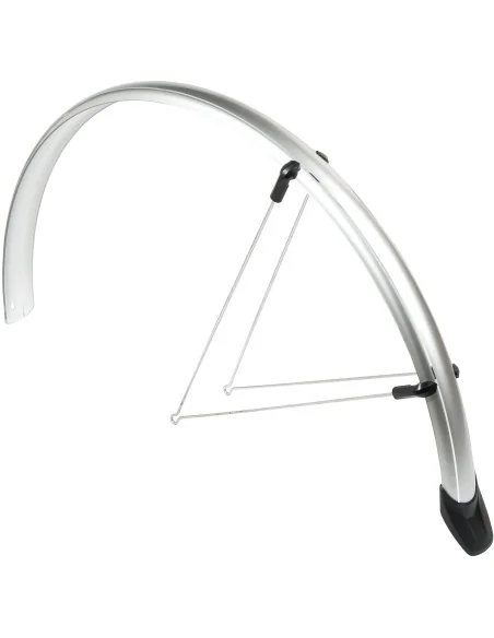 Spatbordset Eurofender Rapido 28" x 46 mm - zilver