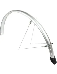 Spatbordset Eurofender Elegance 28" x 46 mm - zilver 2