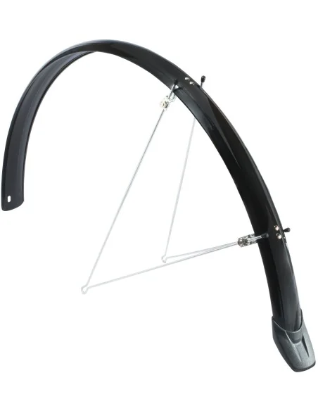Spatbordset Eurofender Elegance 28" x 46 mm - zwart