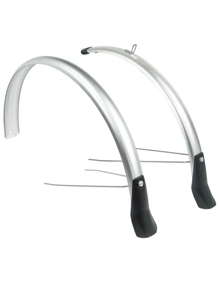 Spatbordset Eurofender Elegance 28" x 46 mm - smoke / titanium