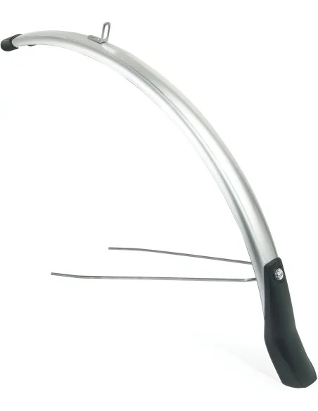 Spatbordset Eurofender Snello 28" x 46 mm - zilver