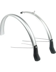 Spatbordset Eurofender Snello 28" x 46 mm - zilver 2