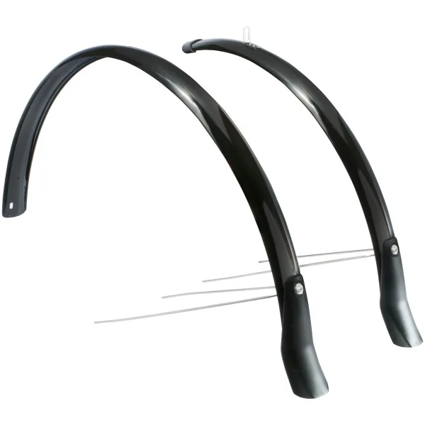 Spatbordset Eurofender Snello 28" x 51 mm - zwart