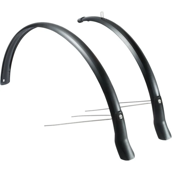 Spatbordset Eurofender Snello 28" x 51 mm - mat zwart