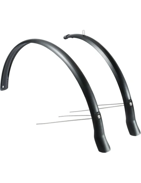 Spatbordset Eurofender Snello 28" x 51 mm - mat zwart