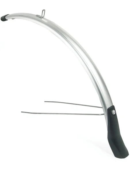 Voorspatbord Eurofender Snello 28" x 51 mm - zilver