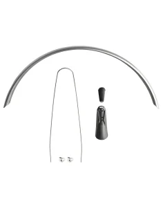 Achterspatbord Eurofender Snello 28" x 46 mm - smoke / titanium