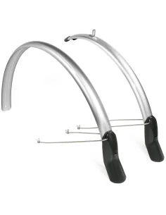 Spatbordset Eurofender Scatto 28" x 51 mm - smoke / titanium