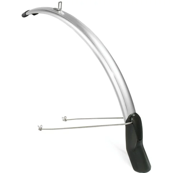 Voorspatbord Eurofender Scatto 28" x 51 mm - zilver