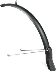 Voorspatbord Eurofender Scatto 28" x 51 mm - mat zwart