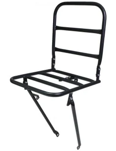 Voordrager Steco voor transportfiets met kroonboutmontage 30 x 30 cm - mat zwart