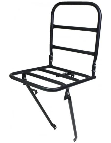 Voordrager Steco voor transportfiets met kroonboutmontage 30 x 30 cm - mat zwart