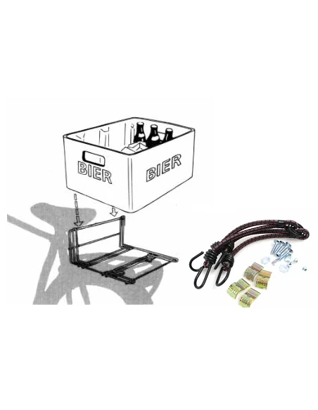 Krat-Mee Steco bagagedragerverbreder inclusief spin - mat zwart