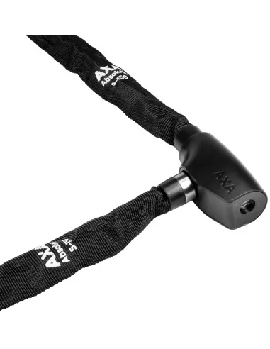Kettingslot Axa Absolute 5-150 met polyester hoes - zwart