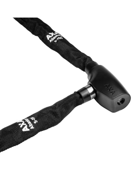 Kettingslot Axa Absolute 5-150 met polyester hoes - zwart