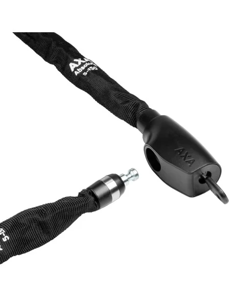 Kettingslot Axa Absolute 5-150 met polyester hoes - zwart
