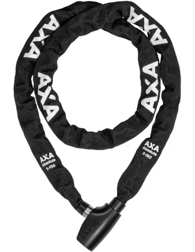 Kettingslot Axa Absolute 5-150 met polyester hoes - zwart