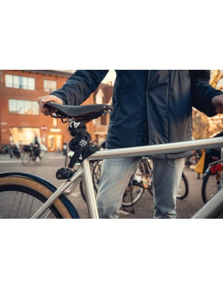 Kettingslot Axa Absolute 5-150 met polyester hoes - zwart