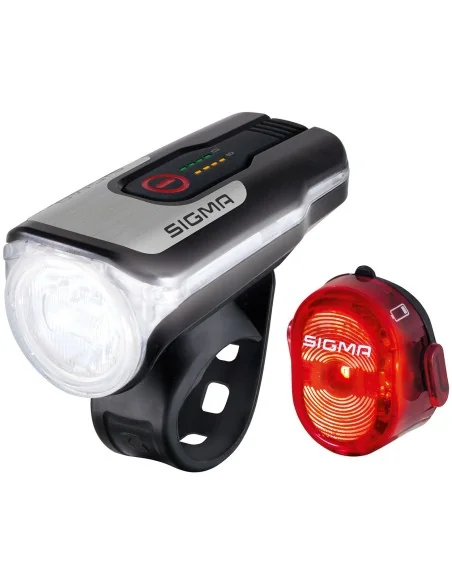 Verlichtingset Sigma Aura 80 USB koplamp + Nugget II achterlicht