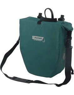 Enkele fietstas Büchel 100% waterdicht 25,4 liter - turquoise