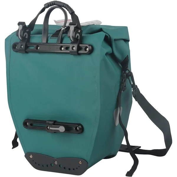 Enkele fietstas Büchel 100% waterdicht 25,4 liter - turquoise