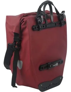 Enkele fietstas Büchel 100% waterdicht 25,4 liter - merlot